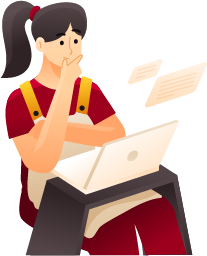 Project manager reviewing the request on a laptop